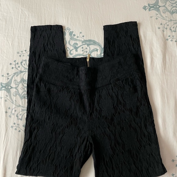 Bebe size XS High Waisted Skinny  Legging Dress Pants Back zipper - Picture 2 of 8